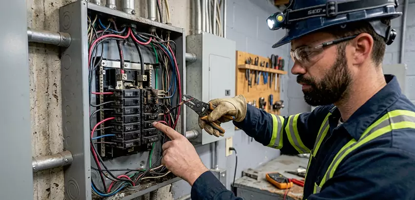Breaker Box Short Circuit Repair in Canton